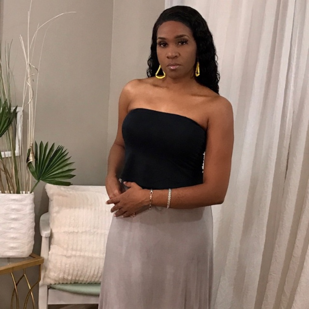 Luxurious halter dress